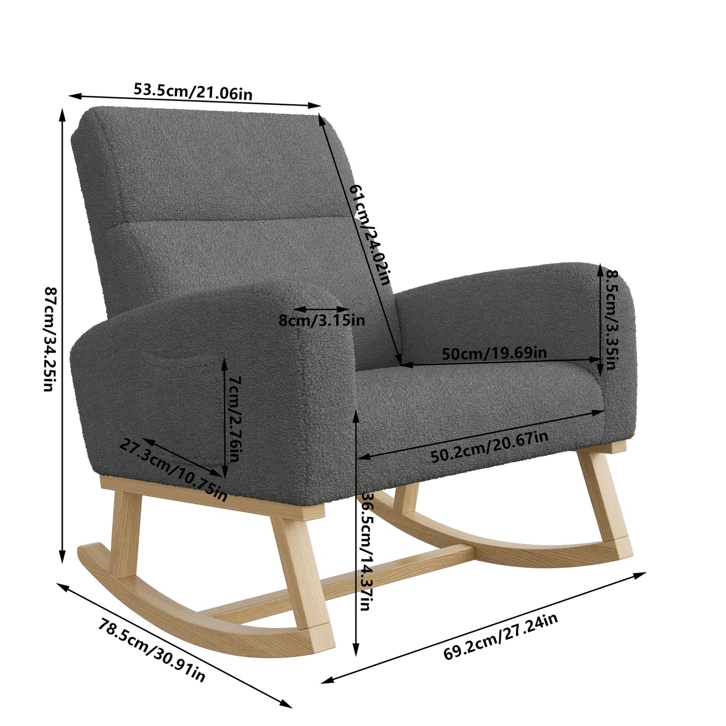 Chaise à bascule allaitement