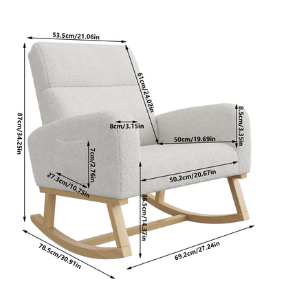 Chaise à bascule allaitement